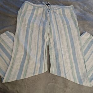 Victoria's Secret Blue and White Lounge Pants